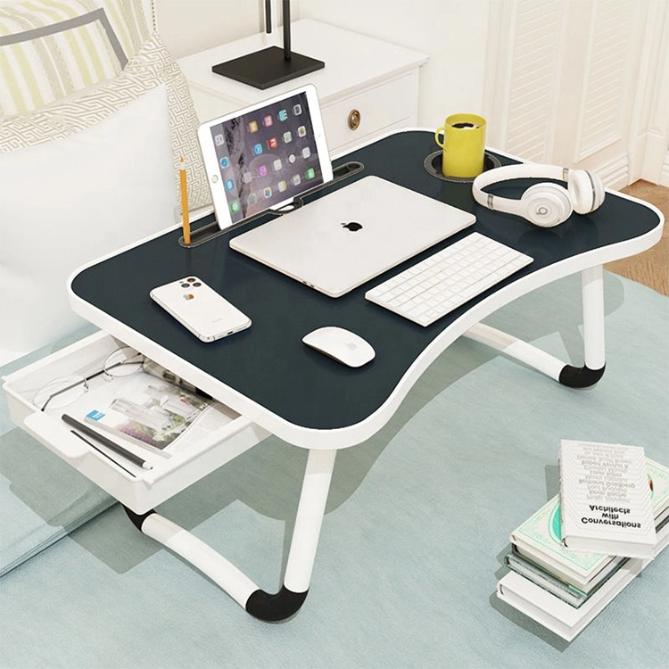 Wholesale Popular Folding Bed Laptop Table with Drawer