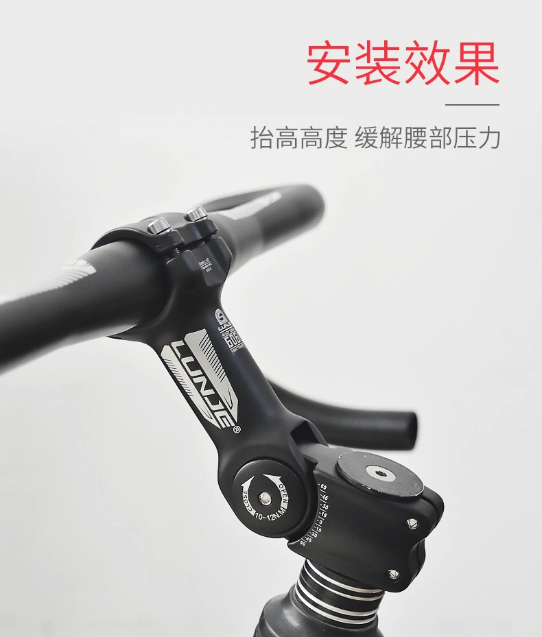 Mountain Bike Adjustable Handle Adjustable Angle on The Riser 25.4 31.8 Riser Stem