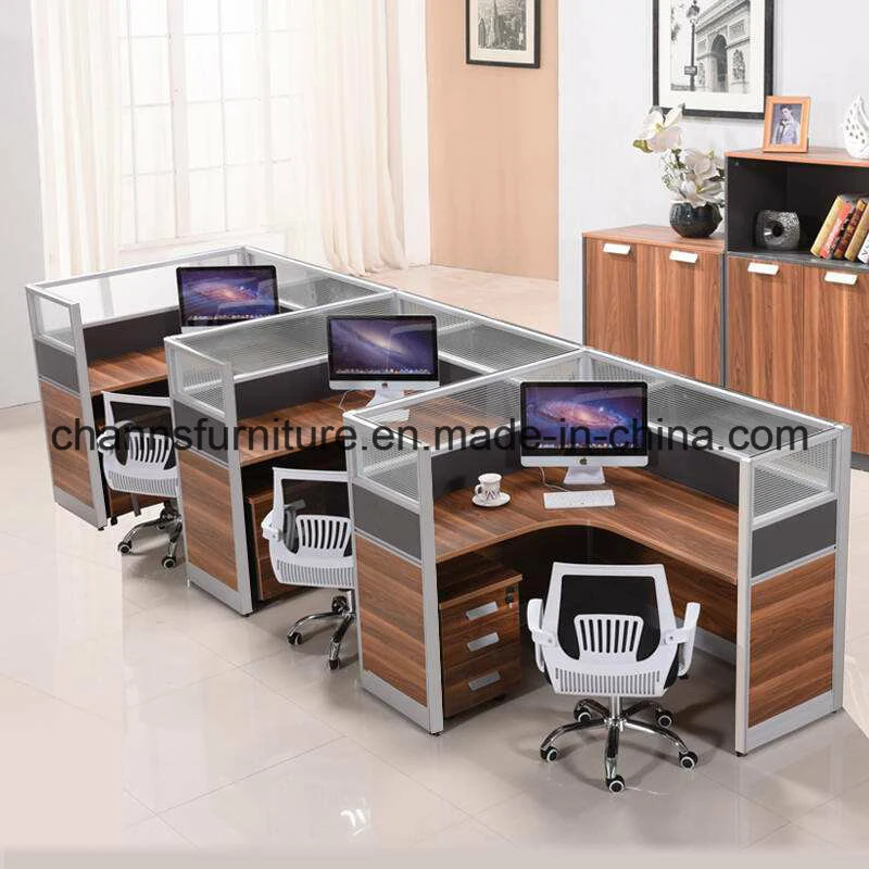 Modern Computer Table 3 Seats Office Partition Cubicle (CAS-W1880)