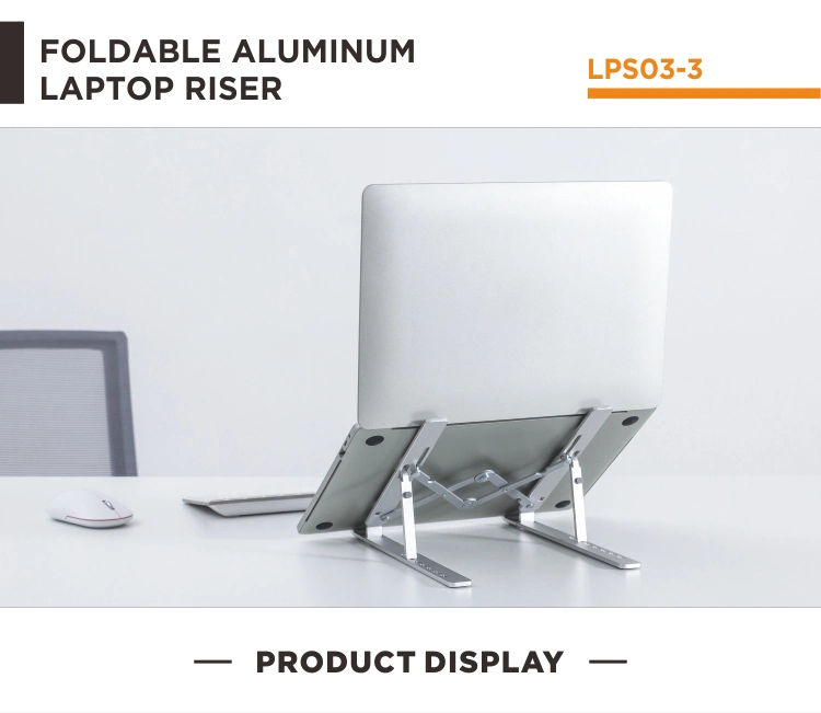Portable Aluminum Laptop Stand Computer Monitor Riser