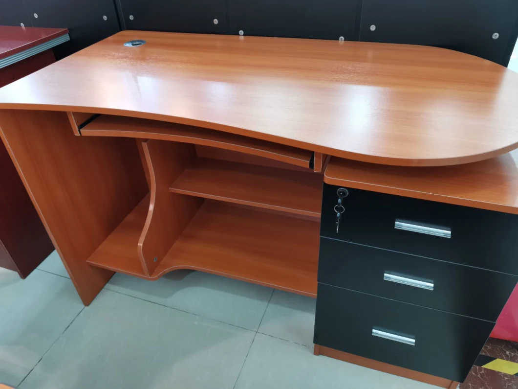 Factory Modern Melamine Staff Wooden Study Office Computer Table
