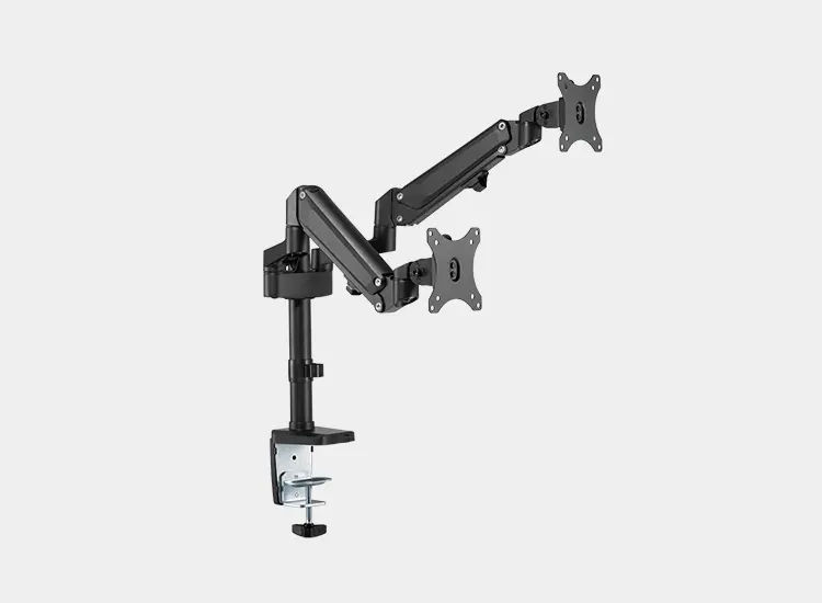 Dual Monitors Heavy-Duty Aluminum Gas Spring Monitor Arm