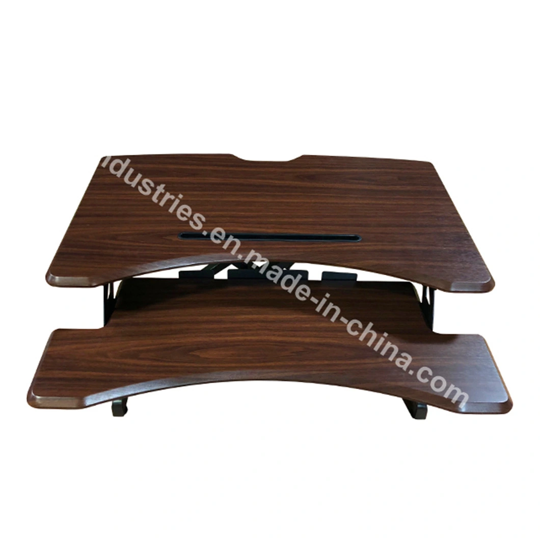 Ergonomic Height Adjustable Sit Stand Riser Computer Desk Converter