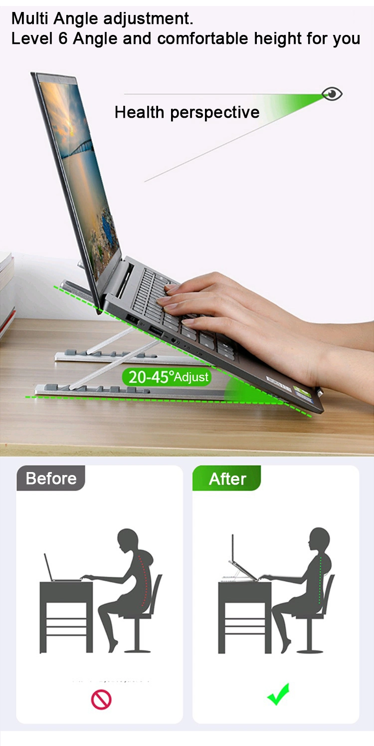 Portable Aluminum Alloy Laptop Stand Tablet Stand Universal for MacBook