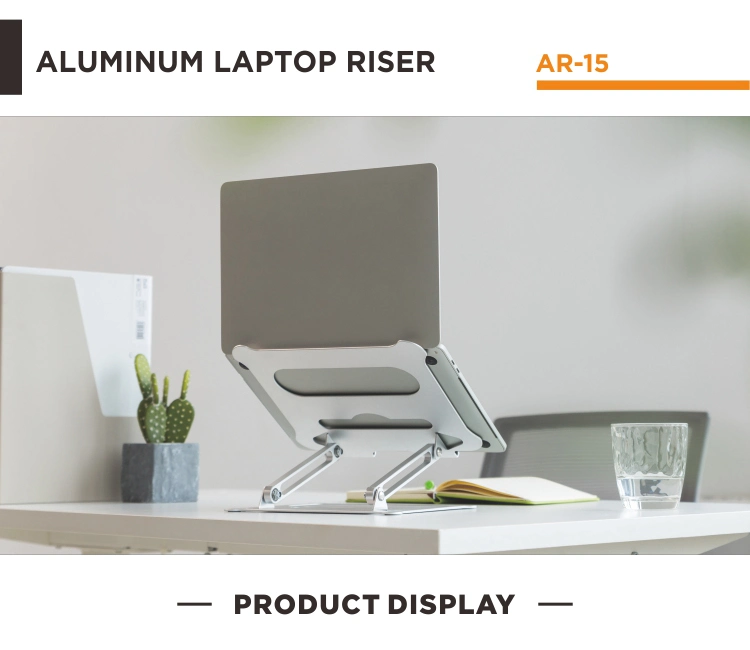 Height Adjustable Aluminum Laptop Holder Stand