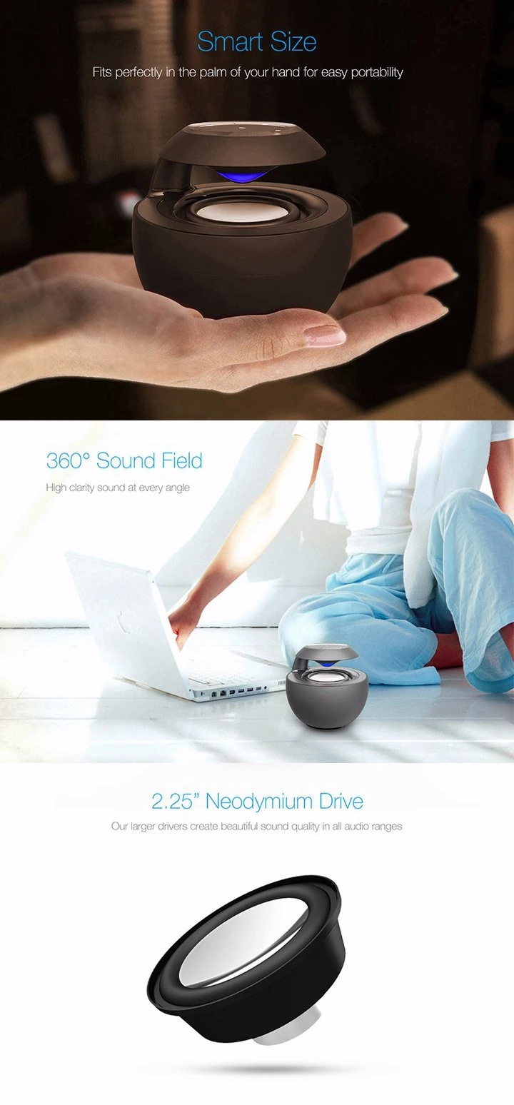 Swan 2 Hands Free Calling Portable Bluetooth Mobile/Tablet Wireless Speaker