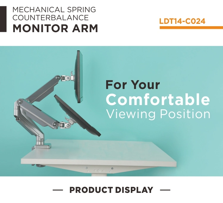 Mechanical Spring Dual Monitor Arm Mount, LCD Monitor Arm