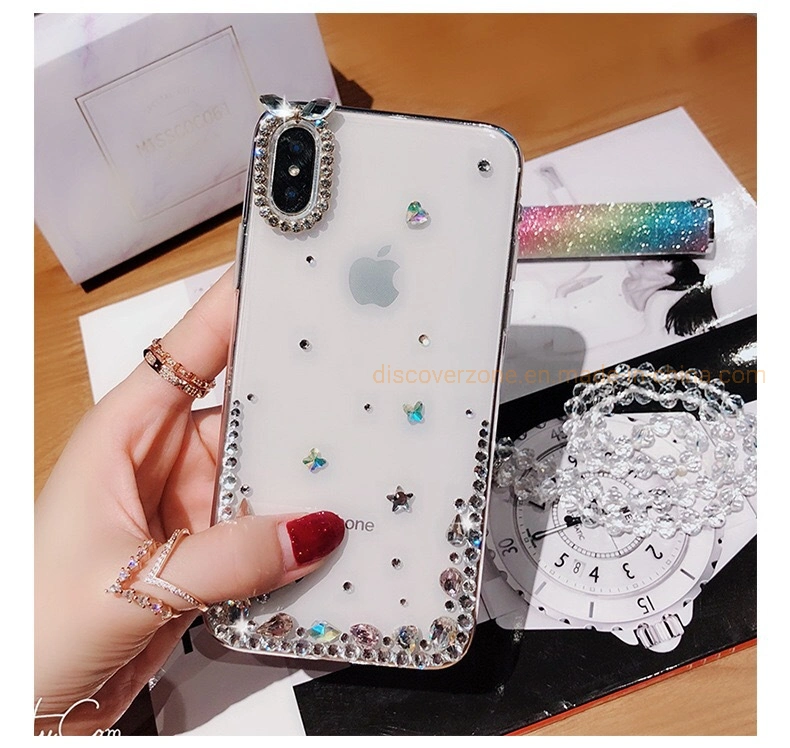 Fashion Diamonds Phone Case Swan Crystal Cell Phone Cover for Mobile Phone Accessories