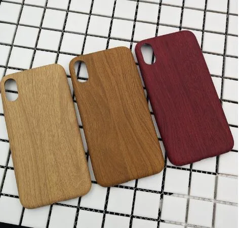 Ultra Thin Wooden Phone Case PU Mobile Phone Cover Custom Phone Case
