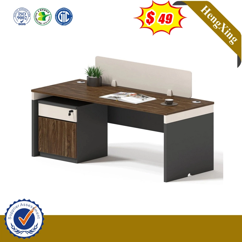 Simple Design Study Computer Table Wooden Office Partition