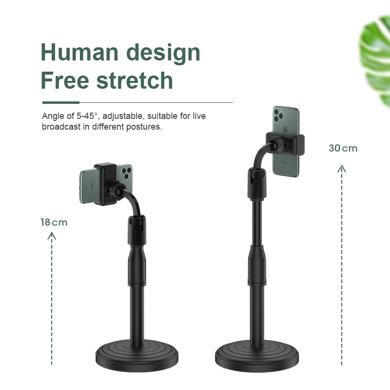 Smartphone Tripod Desktop Mobile Phone Stand Three Pole Adjustable Tablet Computer Bracket