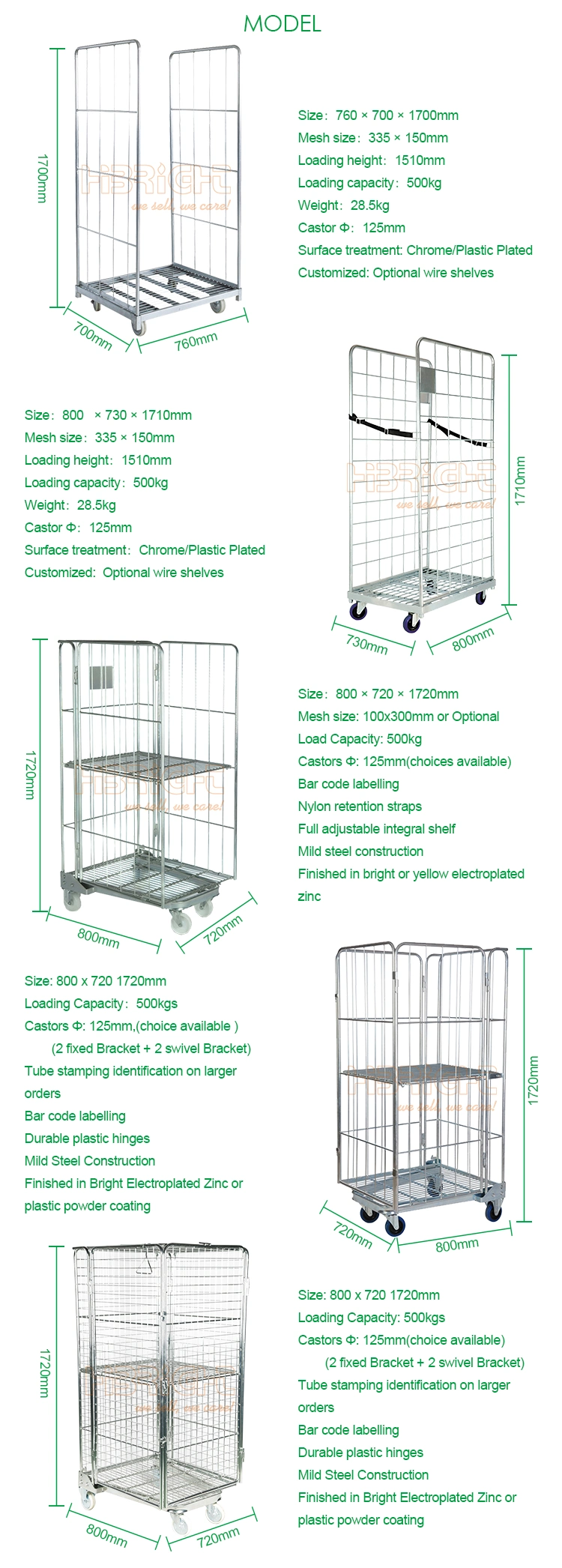Logistics Devices Mobile Tools Cart Material Handling Trolleys