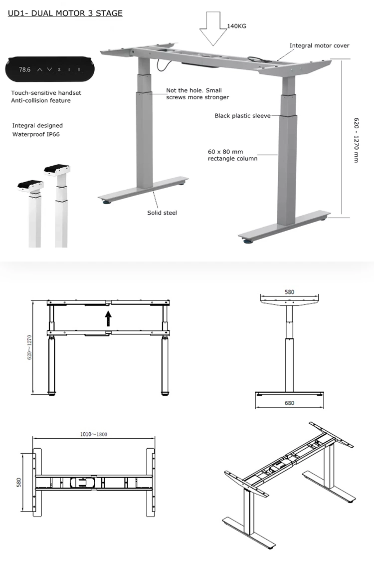 Customized Ergonomic Office Standing Desk Riser