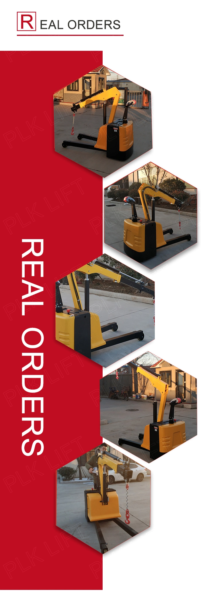 China Small Hydraulic Lifting Devices Mobile Floor Crane