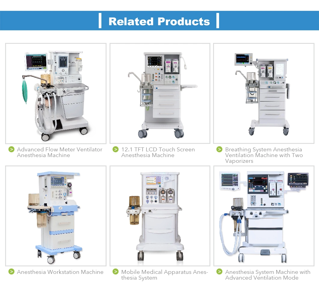 8.4'' Touch Screen Portable Medical ICU Anesthesia Workstation
