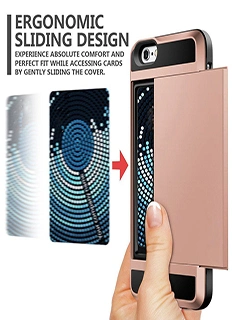 Cellphone Card Slot Holder Combo PC+TPU Case for Samsung S8 / S8egde