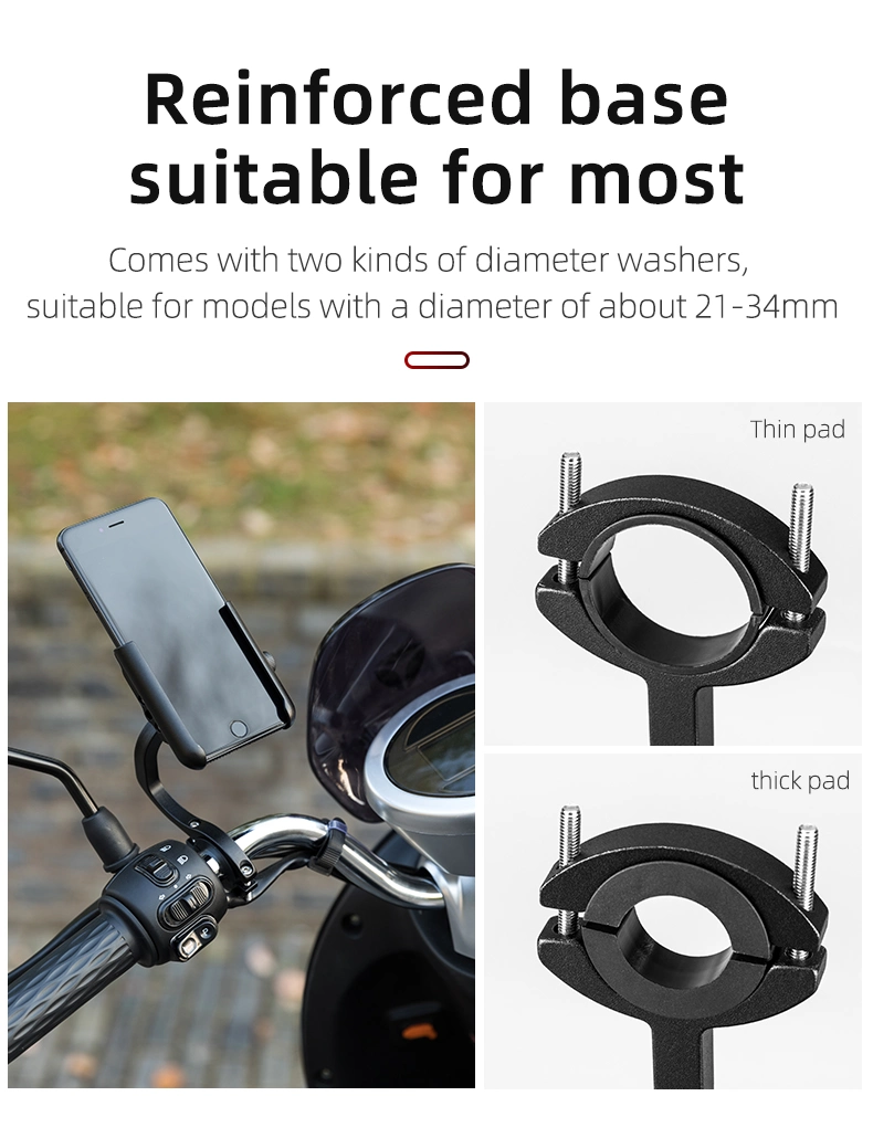 Electromobile Motor Mount Smart Phone Protector Stand Bike Motorcycle Phone Holder Stand Handlebar