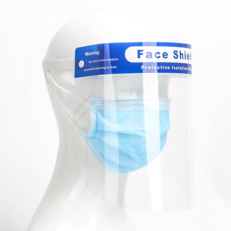 Face Shield Mask Protect Eyes and Face with Protective Clear Film Elastic Band and Comfort Sponge