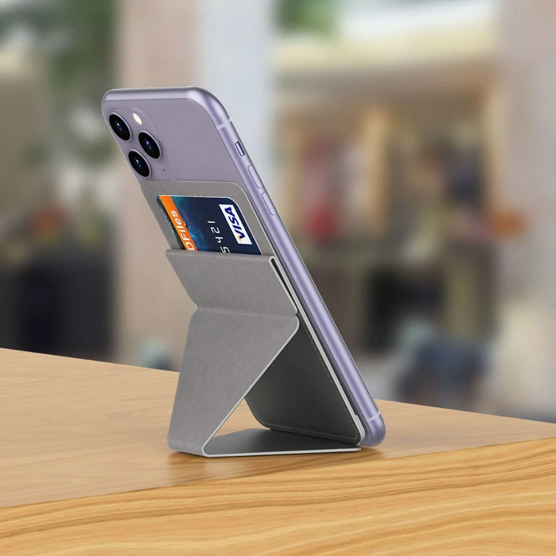 Adjustable Desk Tablet Laptop Portable Folding Magnetic Phone Stand with Card Slot
