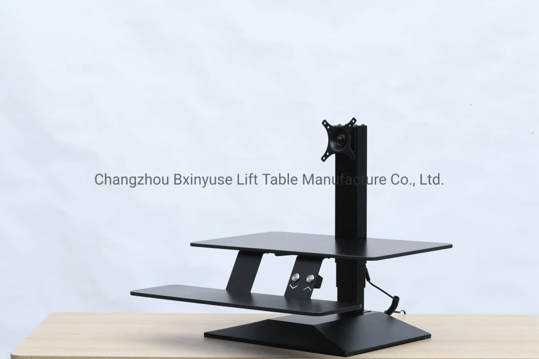 Electric Sit to Stand Workstation Table/ Height Adjustable Desk Riser with Keyboard