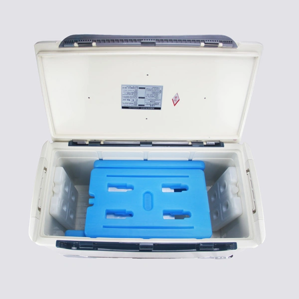 68L Medical Cooler Box Laptop Ice Box with Wheels