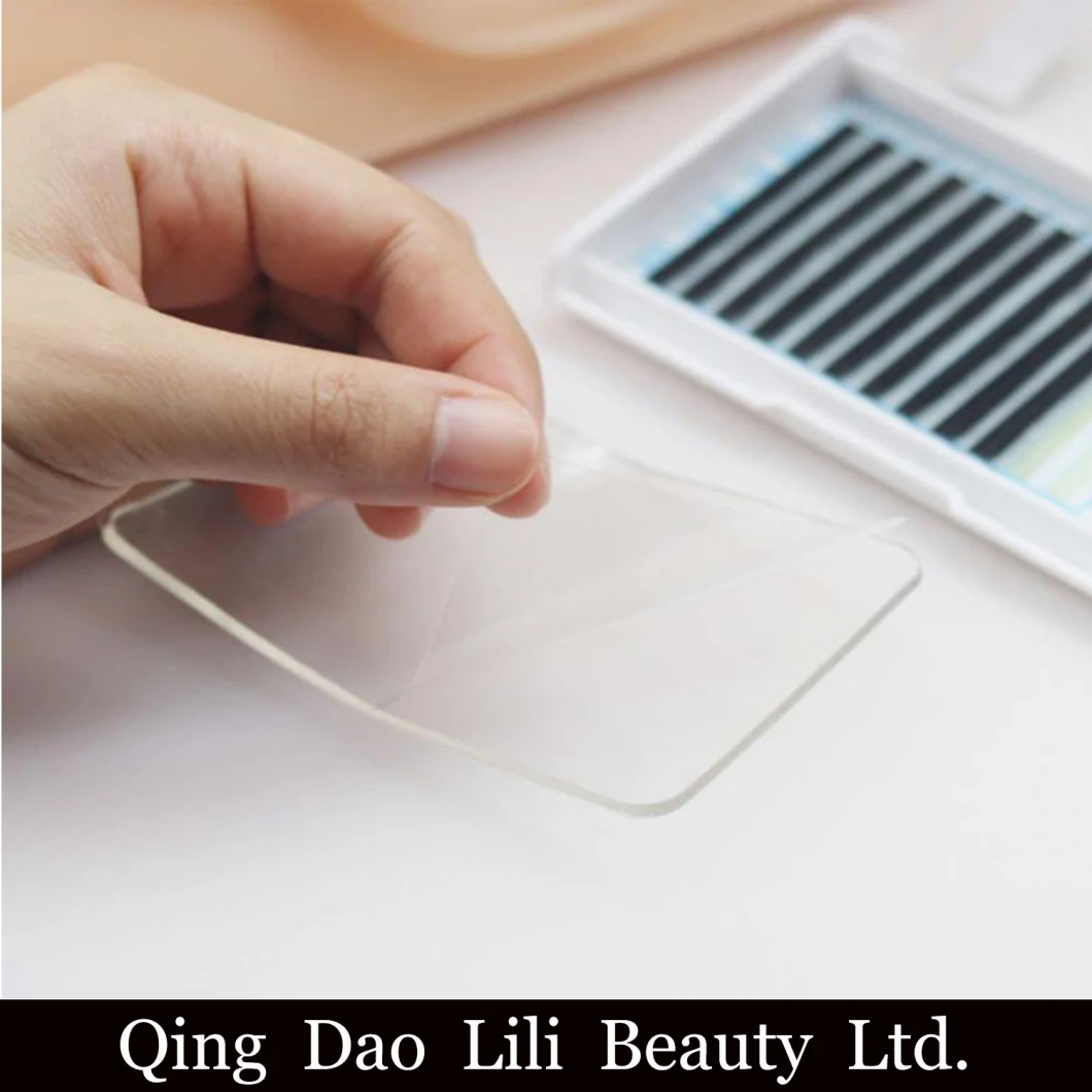 Silicone Eyelash Extension Stand Pallet Pad Reuseable Rectangle Round Eye Lash Tray Holder Tool