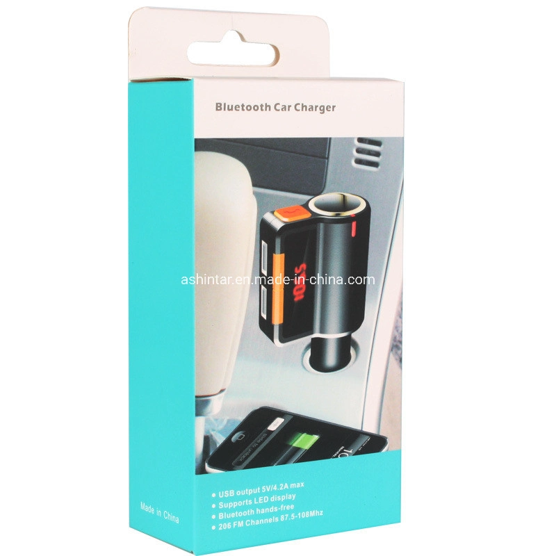 Bluetooth Hands-Free Car Kit FM Hands-Free Double USB 3.1A Car Charger