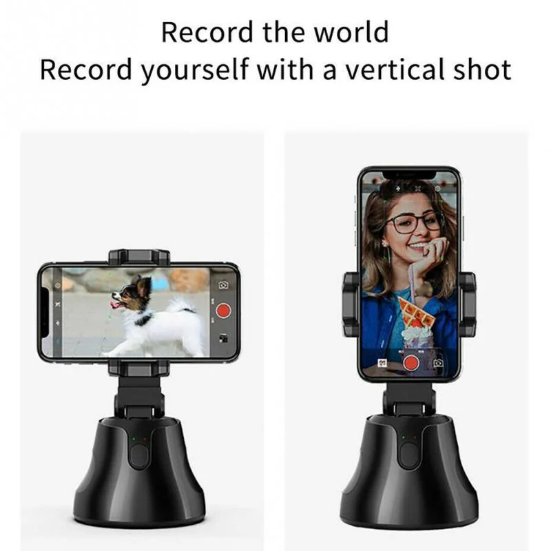 Luxury Smart 360 Mobile Phone Holder 360 Selfie Holder Rotation Auto Face Tracking