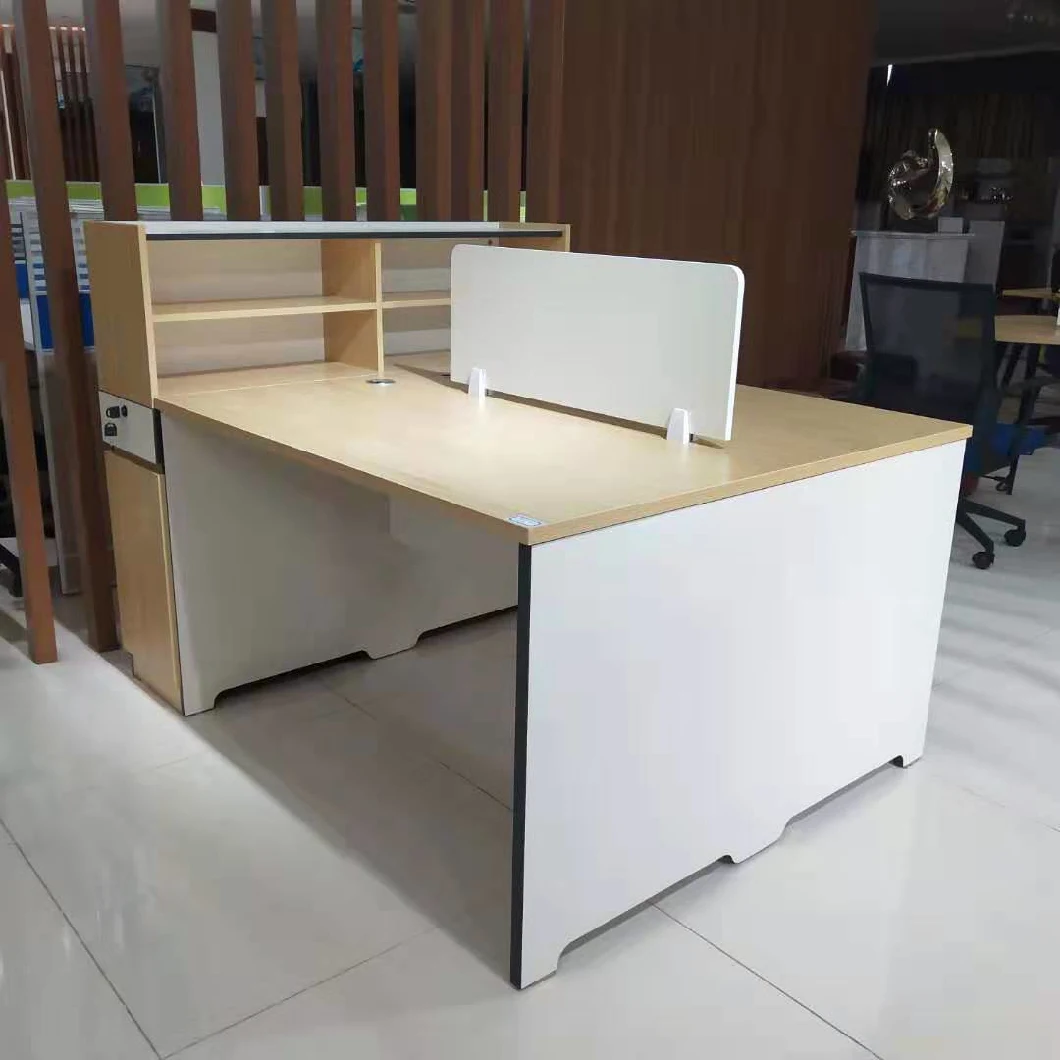 Modern Design 2 Person Computer Desk Office Workstation Partition