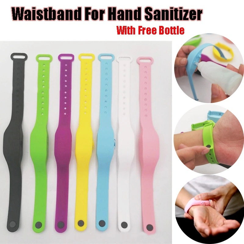 Hand Sanitizer Dispenser Hand Sanitizer Waistband for Hand Sanitizer Wear Hand Sanitizer Silicone Bracelet