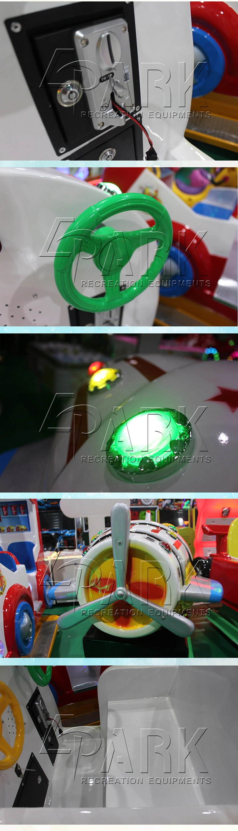 Commercial Kids Rides Electronic Swing Car Fighting Game Machine Fiberglass Material Kids Toy