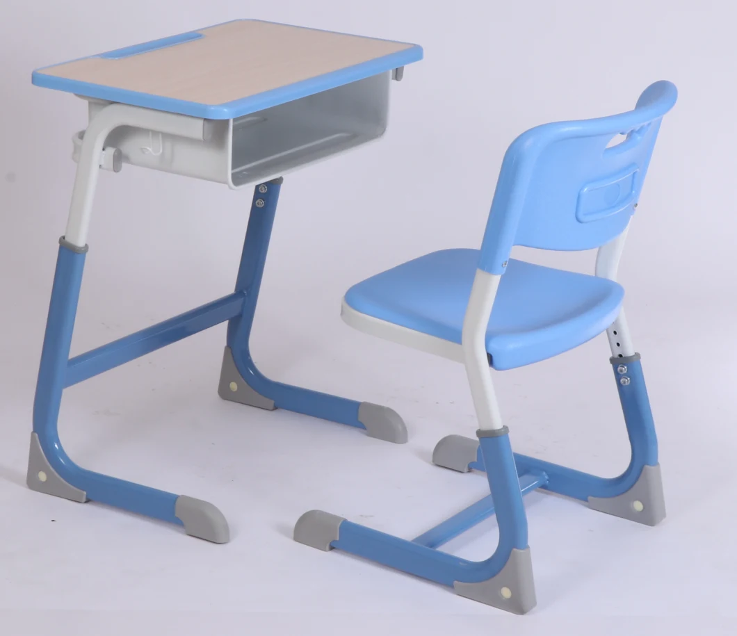 School Furniture Classroom Height Adjustable Student Plastic Chair Woodent Study Table (YS-2100)