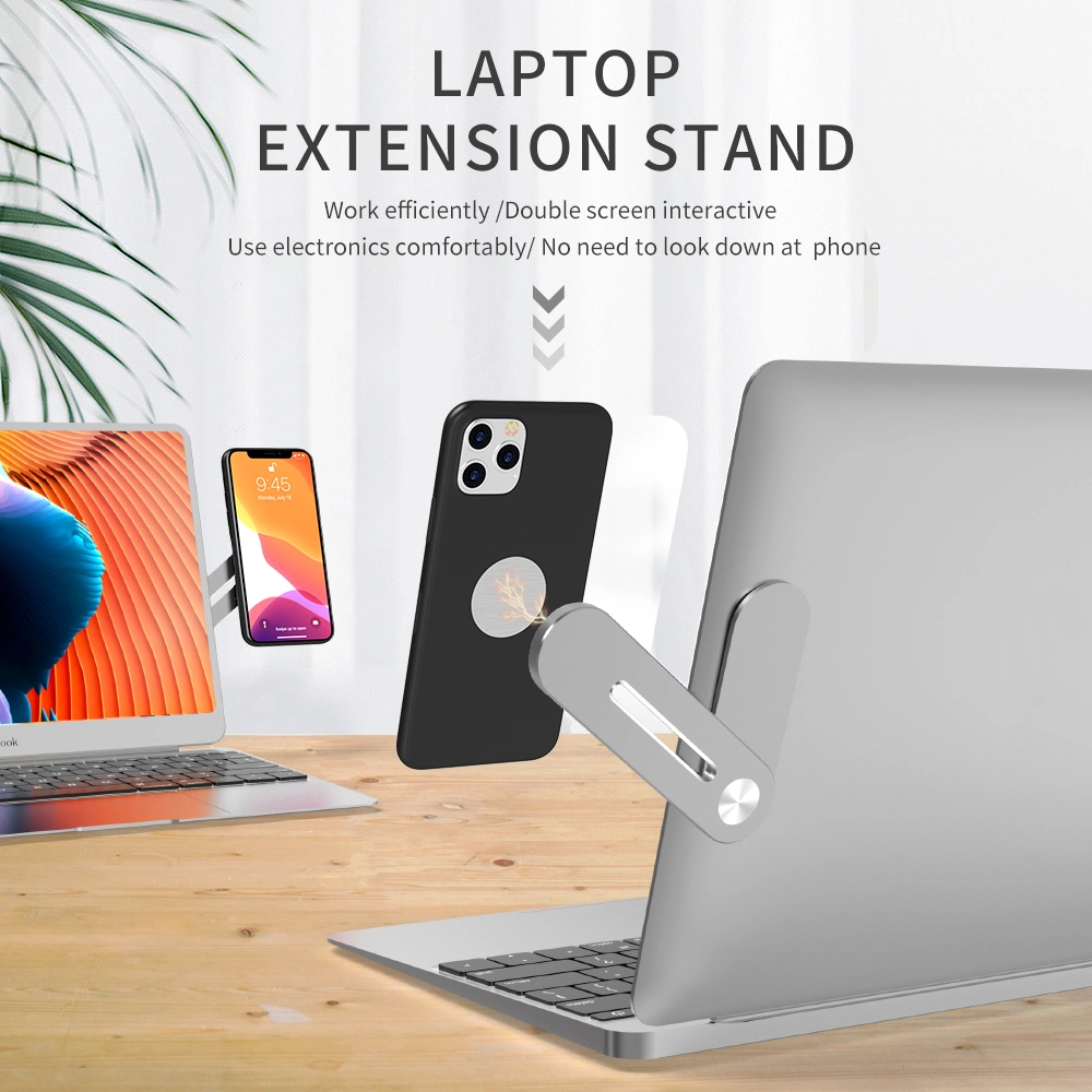 Magnetic Aluminum Laptop Extension Phone Holder for Phone Accessories