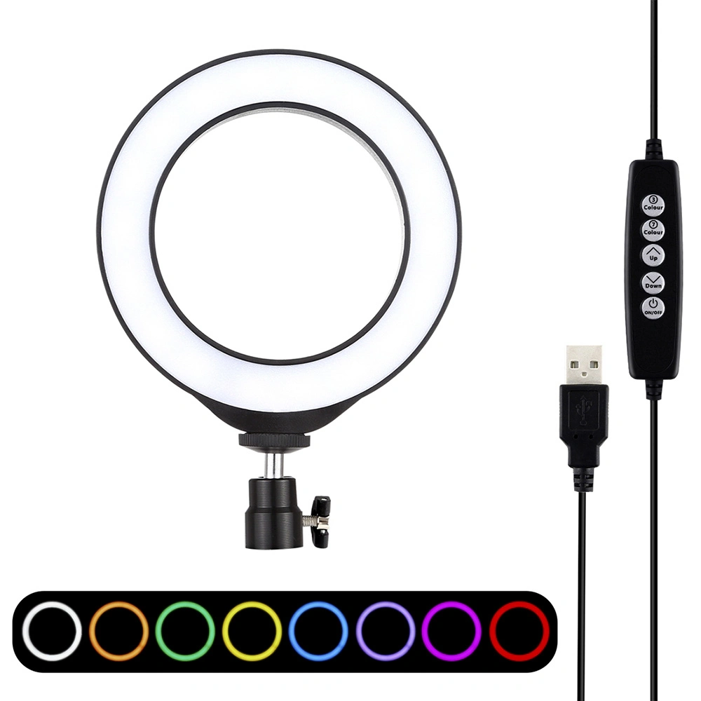 LED Ring Light with 2m Tripod Stand Cell Phone Holder for Live Stream/Makeup/Youtube Video
