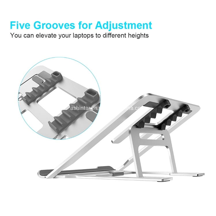 Adjustable Portable Aluminum Laptop Stand Holder for 17 Inch Notebooks