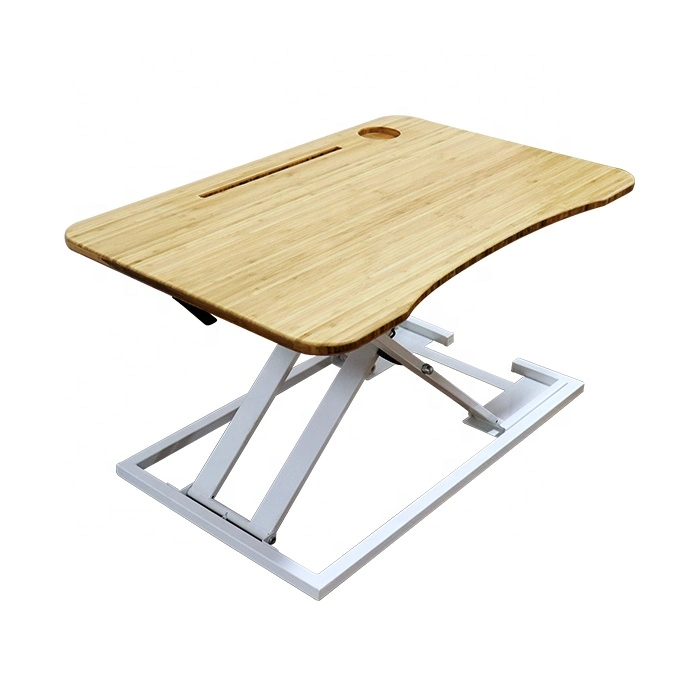 Folding Legs Easy Assemble Pneumatic Height Adjustable Sit Stand Office Desk Stand up Desks Zc-Bd010b