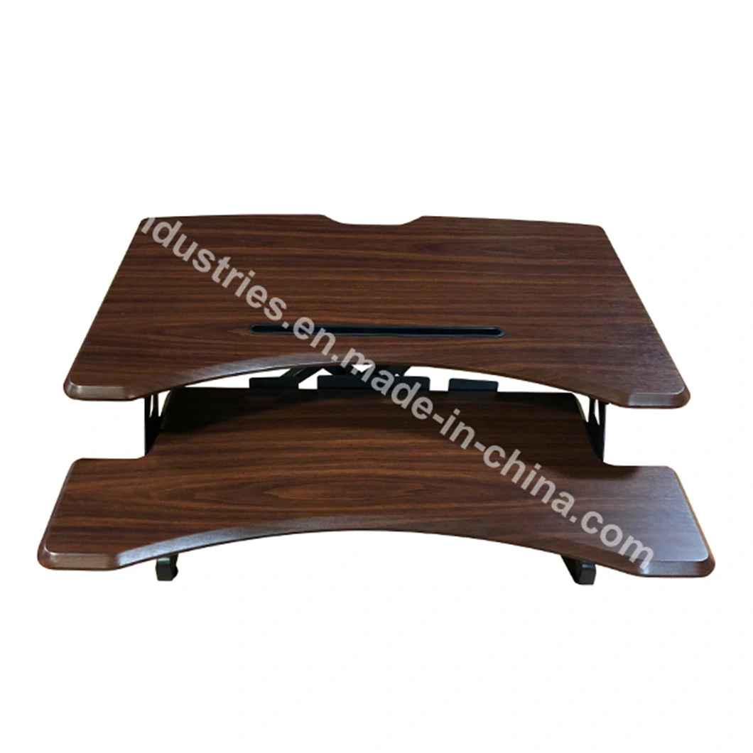 Ergonomic Height Adjustable Sit Stand Computer Desk Converter Workstation