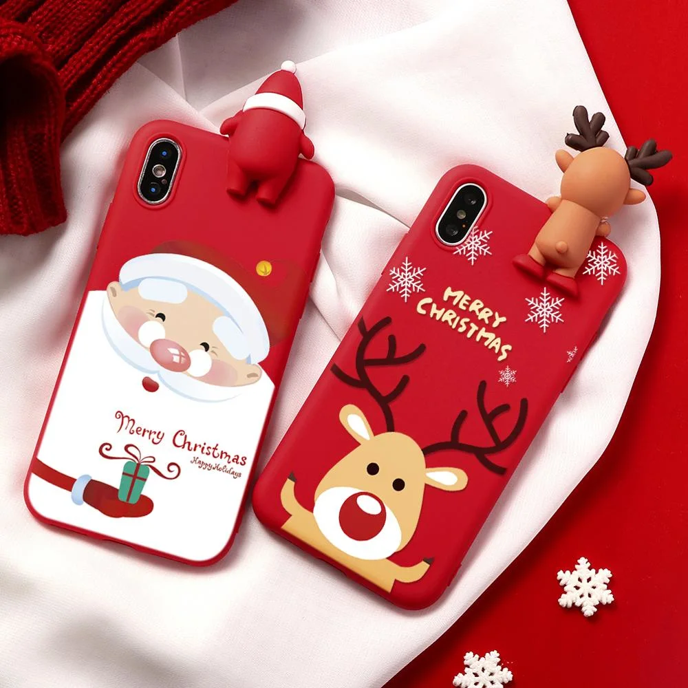 TPU Soft Mobile Phone Cover Cell Phone Accessories for Christmas Day Promotion Gift