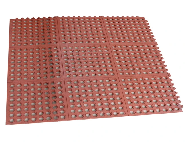 Interlocking Anti-Fatigue Rubber Mat, Anti-Slip Rubber Kitchen Mat, Anti Slip Rubber Mat