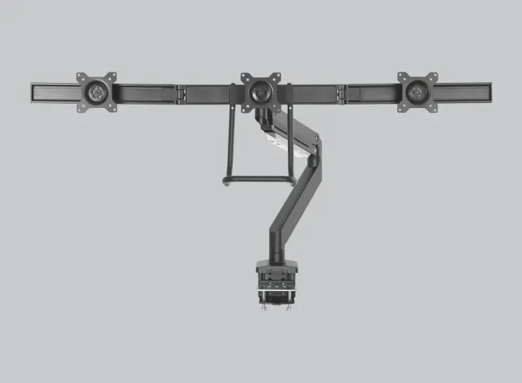 Aluminum Heavy-Duty Gas Spring Adjustable Monitor Arm with Handle