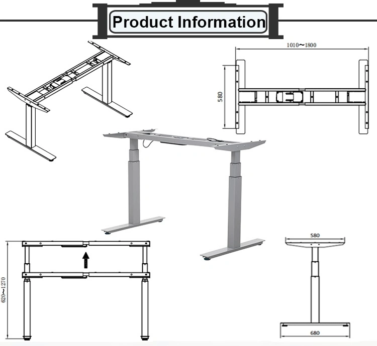 Customized Ergonomic Office Standing Desk Riser Student Desk