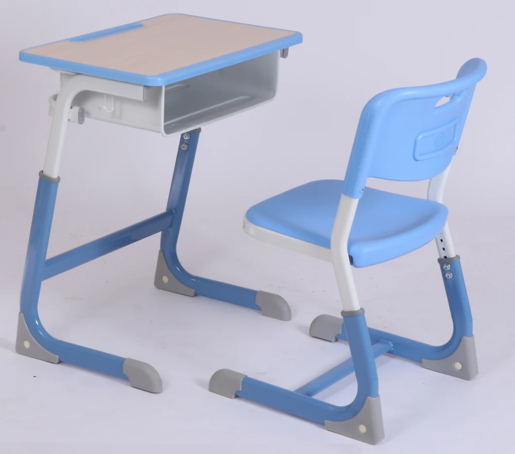 School Furniture Classroom Height Adjustable Student Plastic Chair Woodent Study Table (YS-2100)