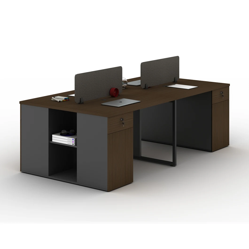 4 Person Seat Office Furniture Modern Computer Desk Modern Desk Office Workstation