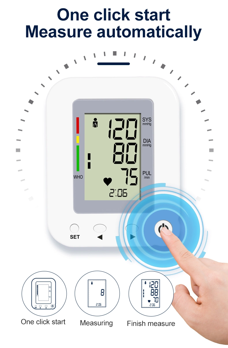 Arm Type Digital Blood Pressure Monitor Automatic Upper Arm Bp Monitor
