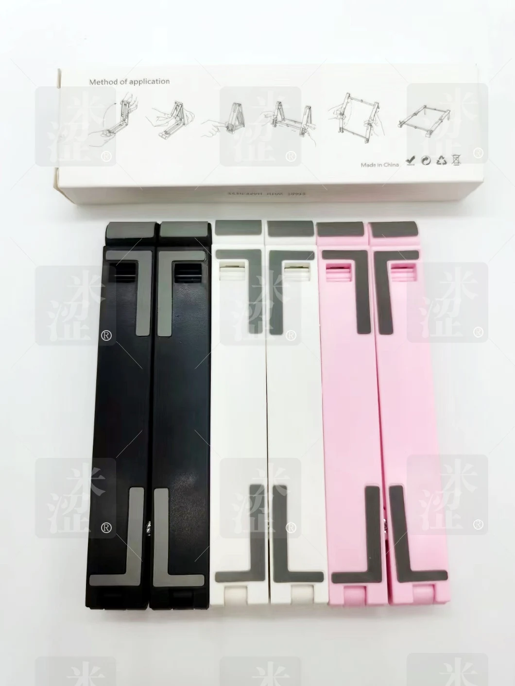 Semi, Multifunction Lap Top Stand Portable Laptop 3 in 1, Mobile Phone, iPad, White Pink Black