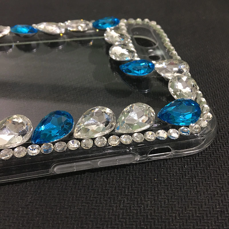 Water Diamonds Phone Cases Cell Phone Accessories Crystal Phone Case for Lady