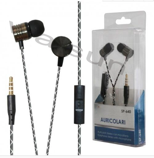 HD Metallic on Ear Mobile Phone Earphone with Hands Free Talk in Cord with Ce Certificate