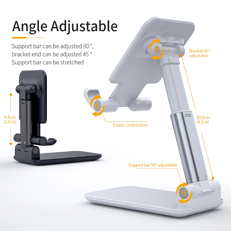 Desktop Foldable Adjustable Cell Phone Stand Tablet Holder for Home/ Office
