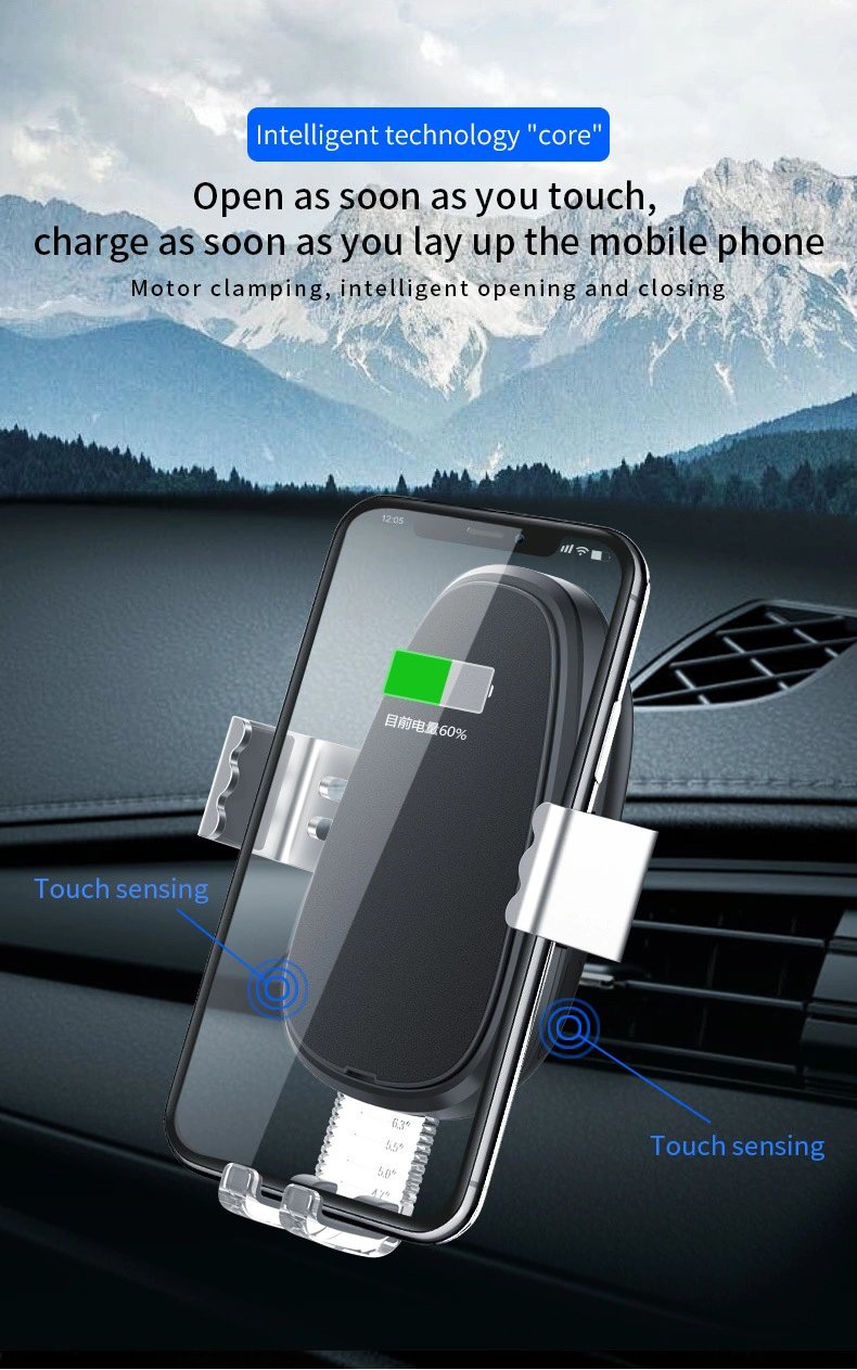 Wireless Car Phone Charger Smart Induction Wireless Charger Mobile Phone Stand 10W Car Phone Holder with Wireless Charger