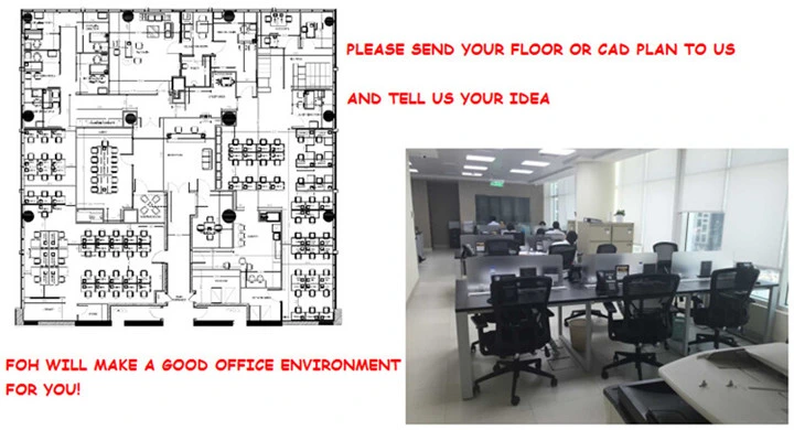 Dark Brown Melamine Executive Table Modern Office Desk (FOH-AM3521-A)